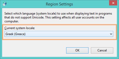 Windows system locale language