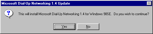 Microsoft Dial-Up Networking 1.4 Update