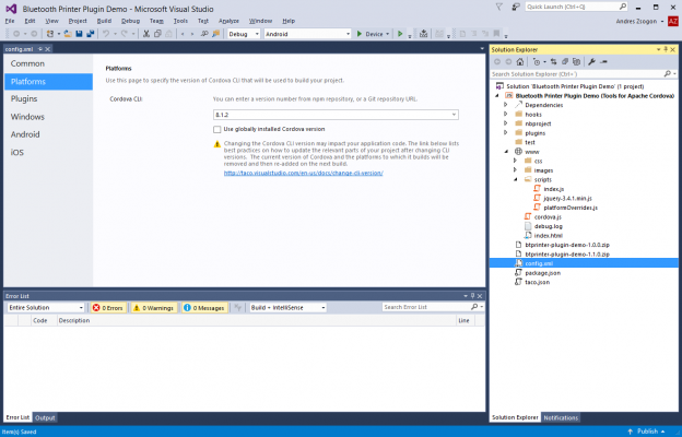 Apache Cordova app development setup guide | Andres Zsogon