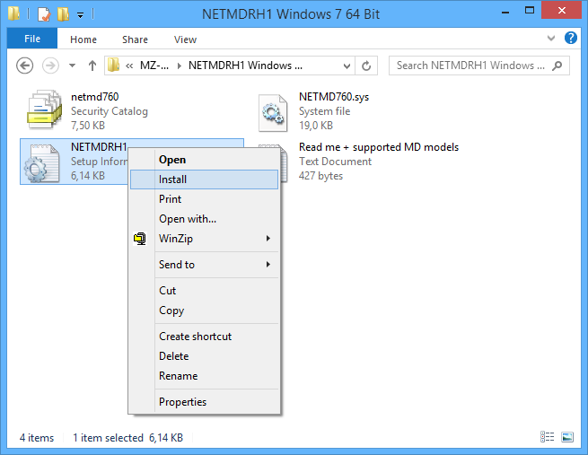 Netmd760 minidisc driver installation