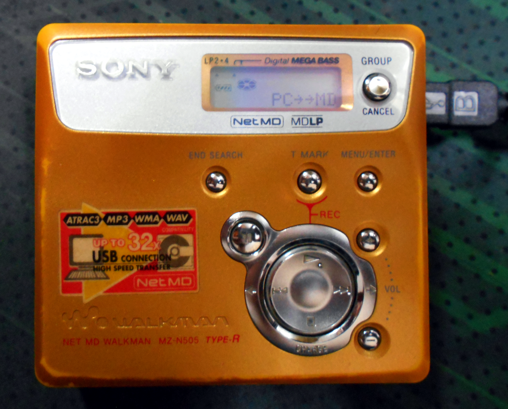 NetMD MiniDisc recorder Sony MZ-N505