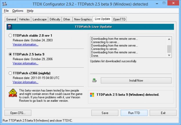 TTDX Configurator 2.9.2 | Andres Zsogon